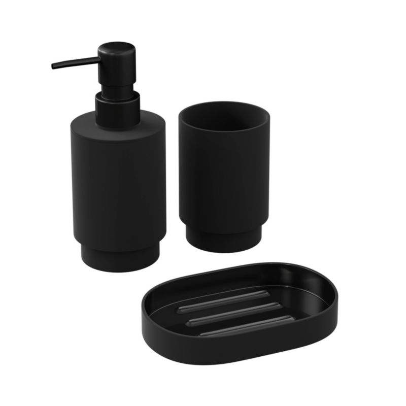 Sæbedispenser Kina Sort 200 ml 70x158 mm
