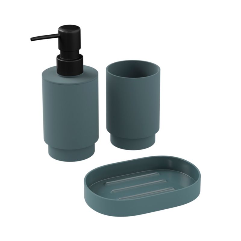 Sæbedispenser 200 ml Mat Grøn ABS 7x7x15,8 cm