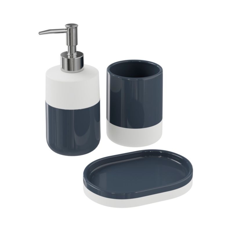 Sæbedispenser Koros Blå Keramik 370 ml 5059340204253