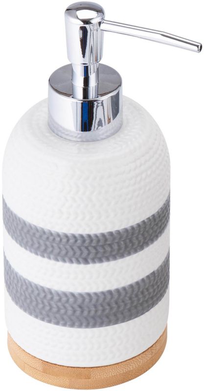 Sæbedispenser Oslo 8,5x17,5 cm Hvid/Grå