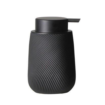 Sæbedispenser Ribs Sort 13 cm