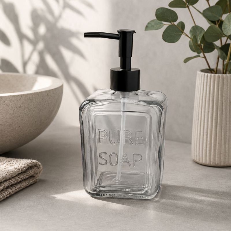Gennemsigtig Sæbedispenser 550 ml Glas