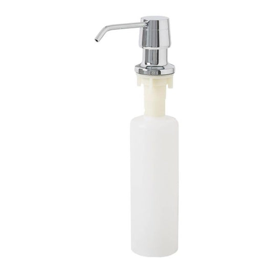 GoodHome Datil køkkensæbedispenser 23 x 13 cm krom