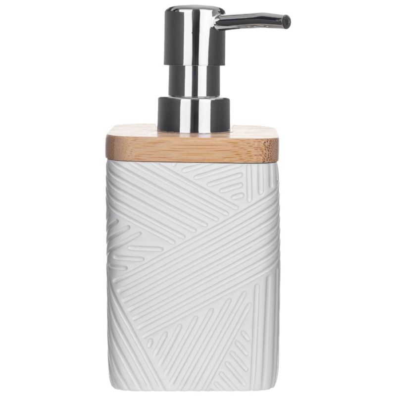 Sæbedispenser Hvid 300 ml Polystone 11 x 11 x 23 cm