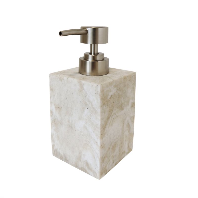 GoodHome Cenia sæbedispenser i beige marmor