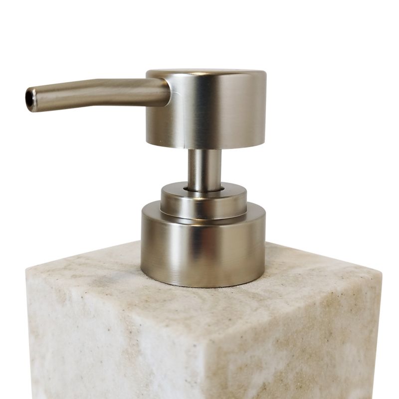 GoodHome Cenia sæbedispenser i beige marmor