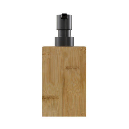 Sæbedispenser Cervia Bambus og Sort 7,2x7x16,2 cm