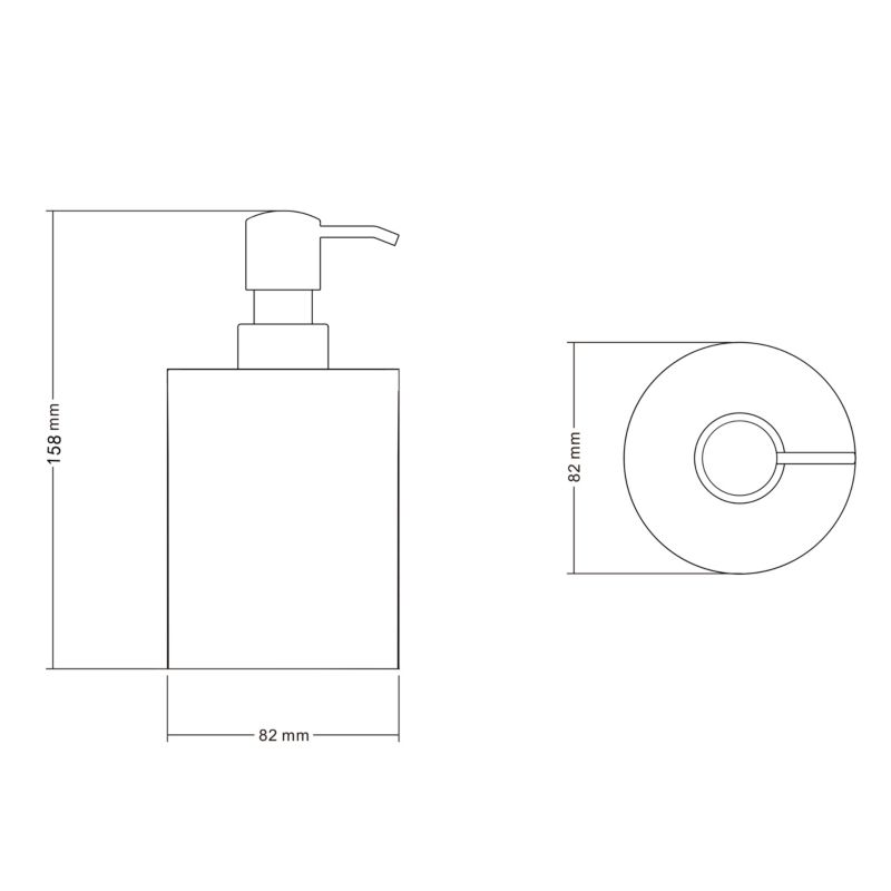 Sæbedispenser Lassane Beige Keramik 155 mm