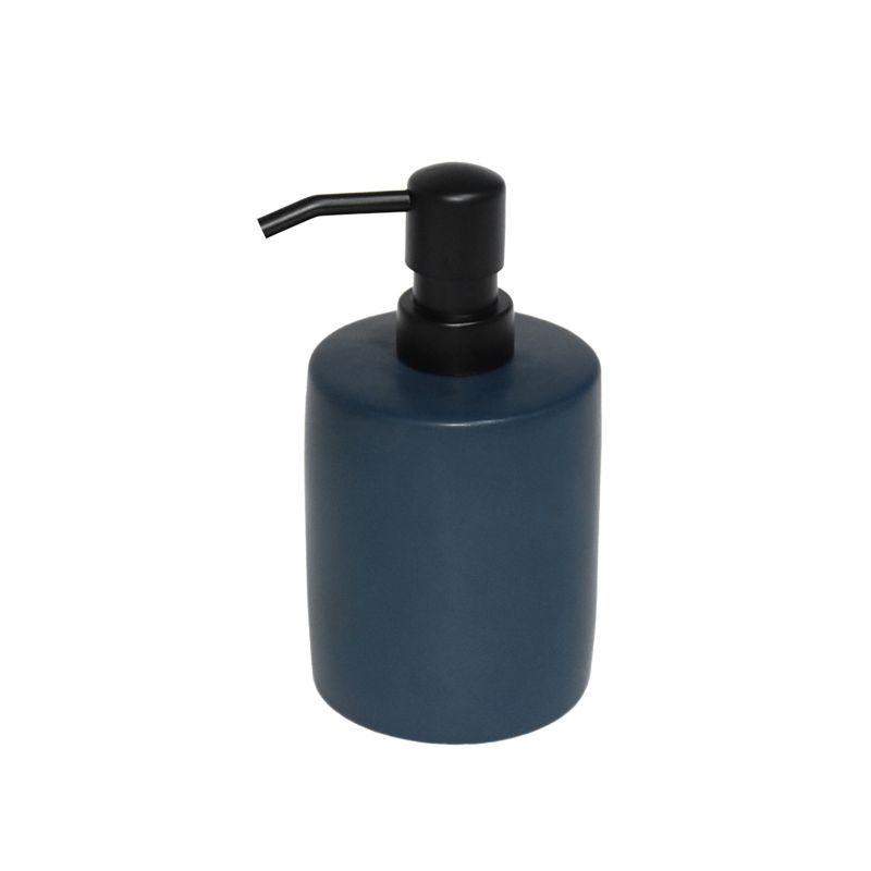 Sæbedispenser Keramik 8,2x15,5 cm Mørkeblå Mat