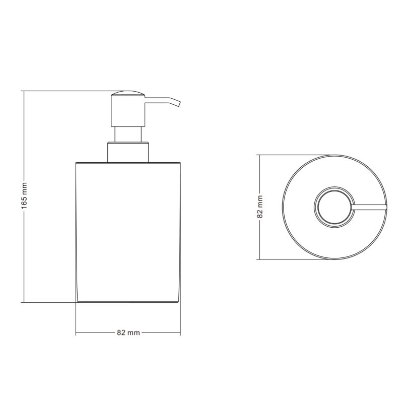 Sæbedispenser Keramik 8,2x15,5 cm Mørkeblå Mat