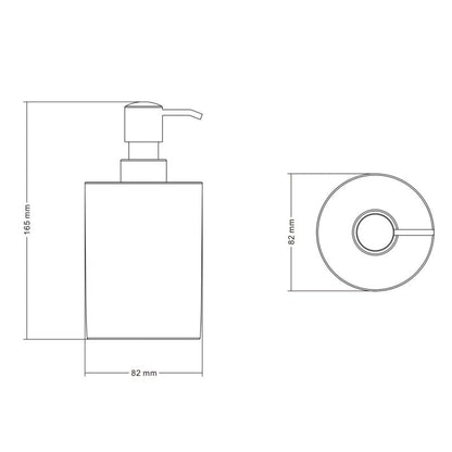Sæbedispenser Keramik 8,2x15,5 cm Mørkeblå Mat