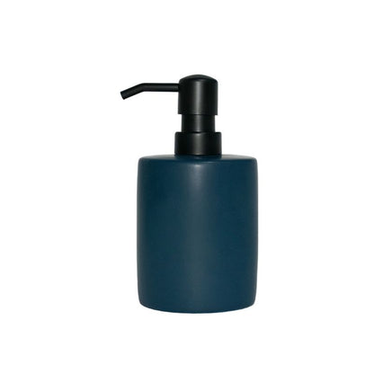 Sæbedispenser Keramik 8,2x15,5 cm Mørkeblå Mat