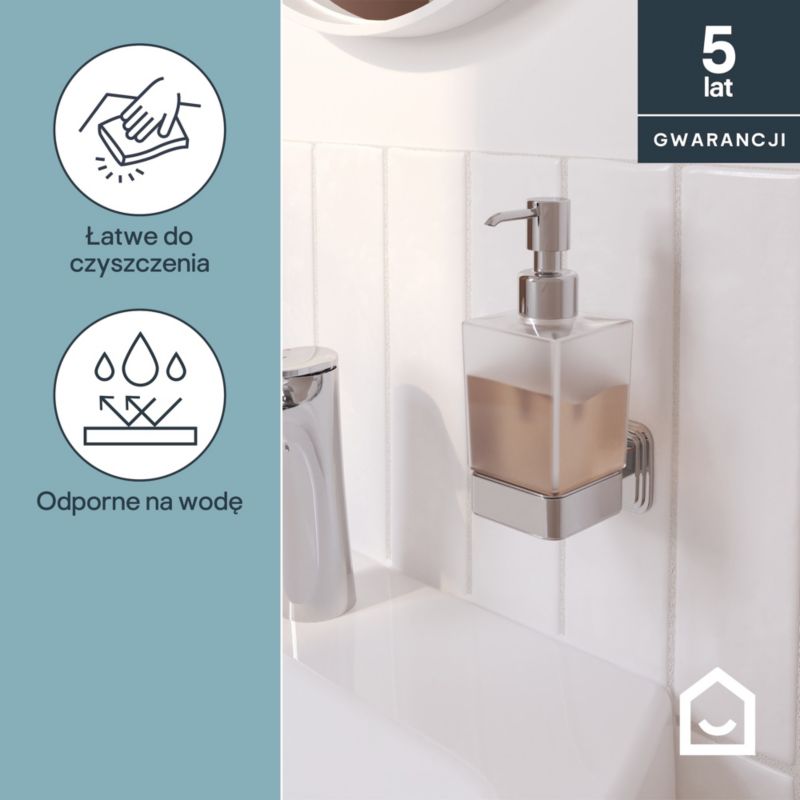 Vægmonteret Sæbedispenser Teesta 17,4 cm Krom Effekt | 5063022507372