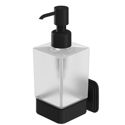 Vægmonteret Sæbedispenser Teesta 17,4x10,4x6,4 cm Sort Rustfrit Stål
