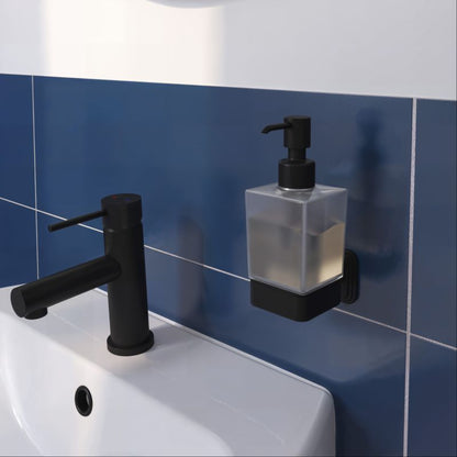 Vægmonteret Sæbedispenser Teesta 17,4x10,4x6,4 cm Sort Rustfrit Stål