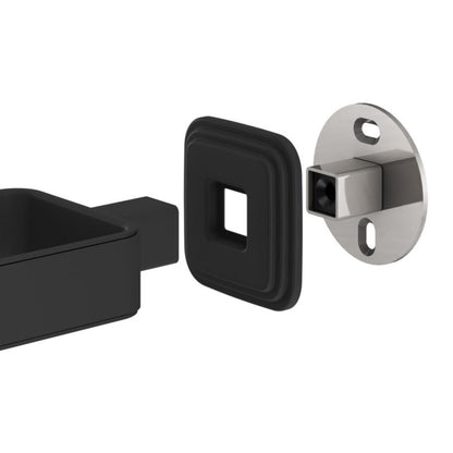 Vægmonteret Sæbedispenser Teesta 17,4x10,4x6,4 cm Sort Rustfrit Stål