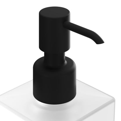 Vægmonteret Sæbedispenser Teesta 17,4x10,4x6,4 cm Sort Rustfrit Stål