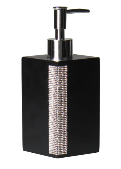 Sæbedispenser Chiq 7x7x18 cm Sort Keramik