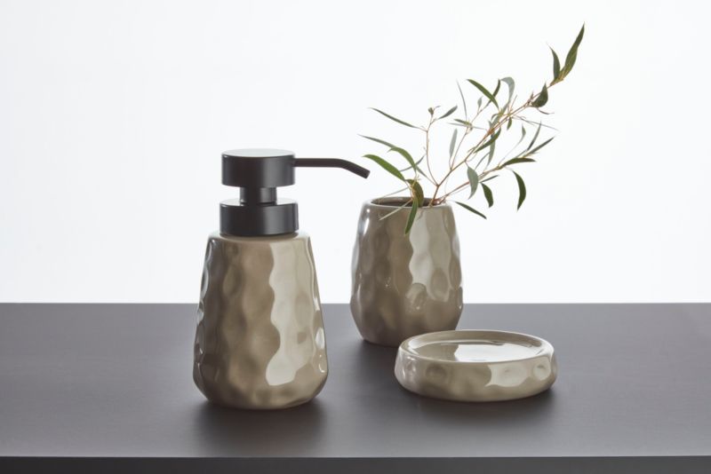 Sæbedispenser Clay Keramik Grå 160 mm