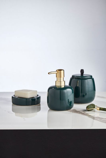 Sæbedispenser Lido Grøn Keramik 8x8x13 cm