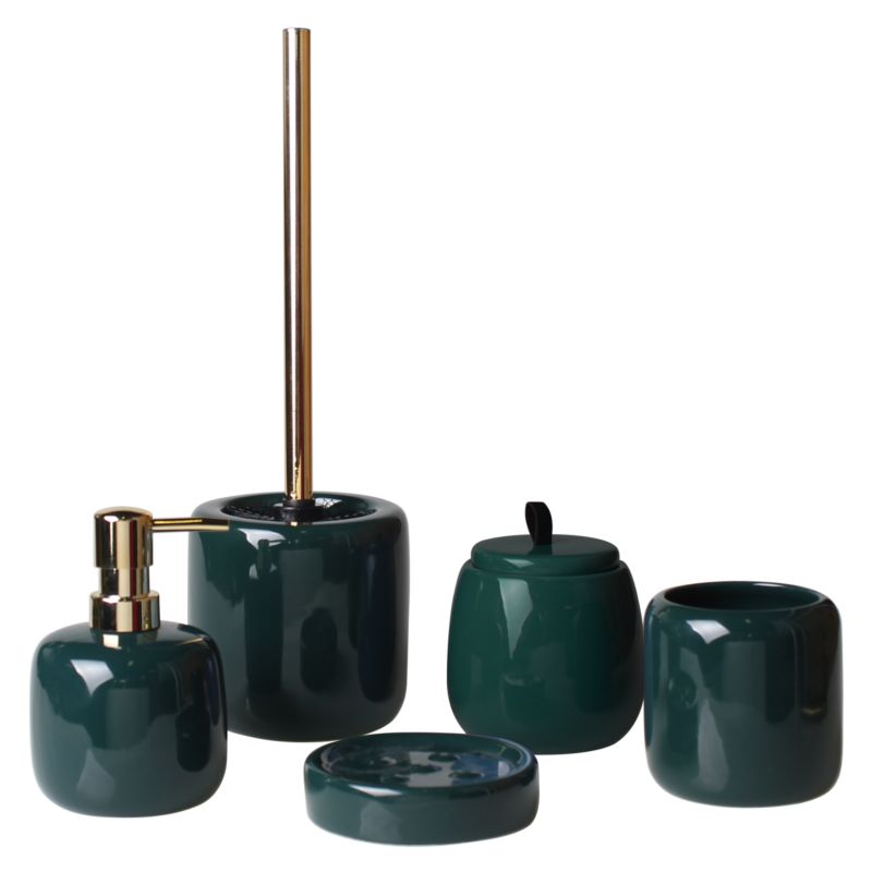 Splendid Lido sæbedispenser i grøn keramisk finish