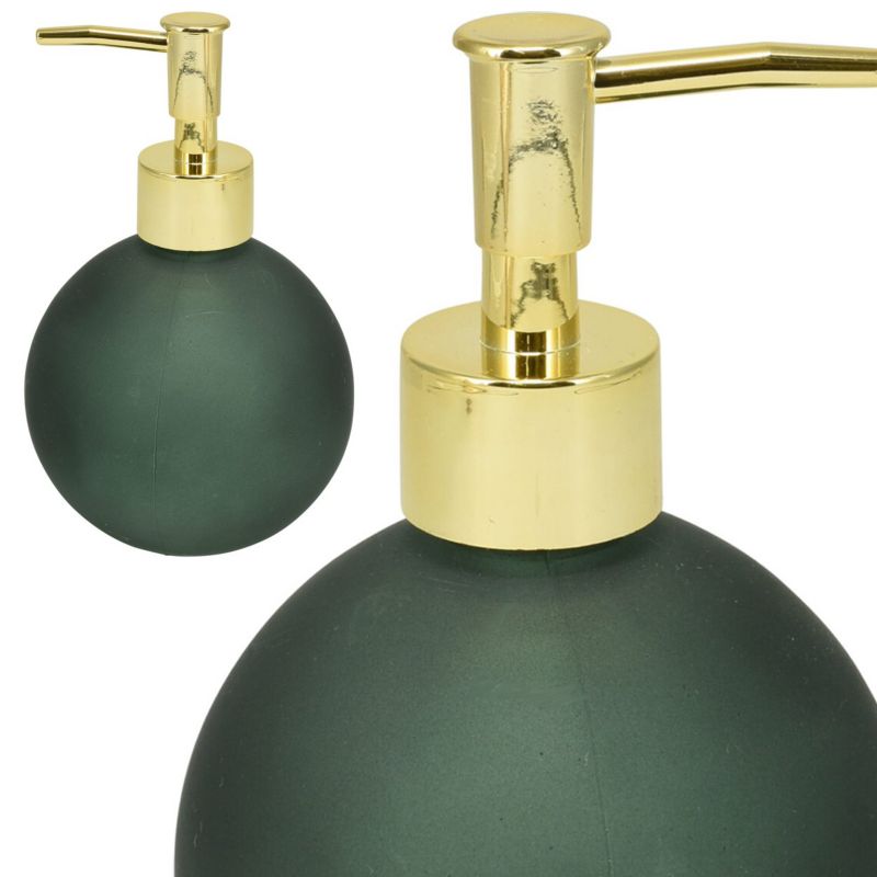 Sæbedispenser Glas 400 ml Grøn 9,5x15,5 cm | 5907600443310