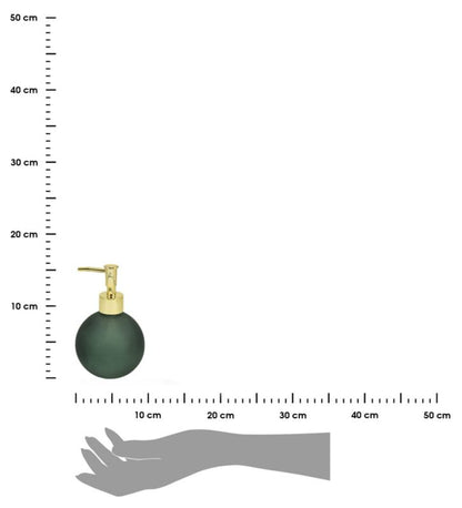 Sæbedispenser Glas 400 ml Grøn 9,5x15,5 cm | 5907600443310
