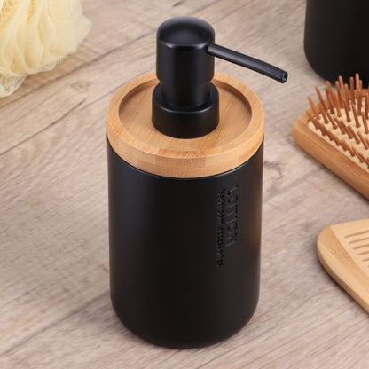 Sæbedispenser Loudis Sort Bambus 280 ml | 3664323147483