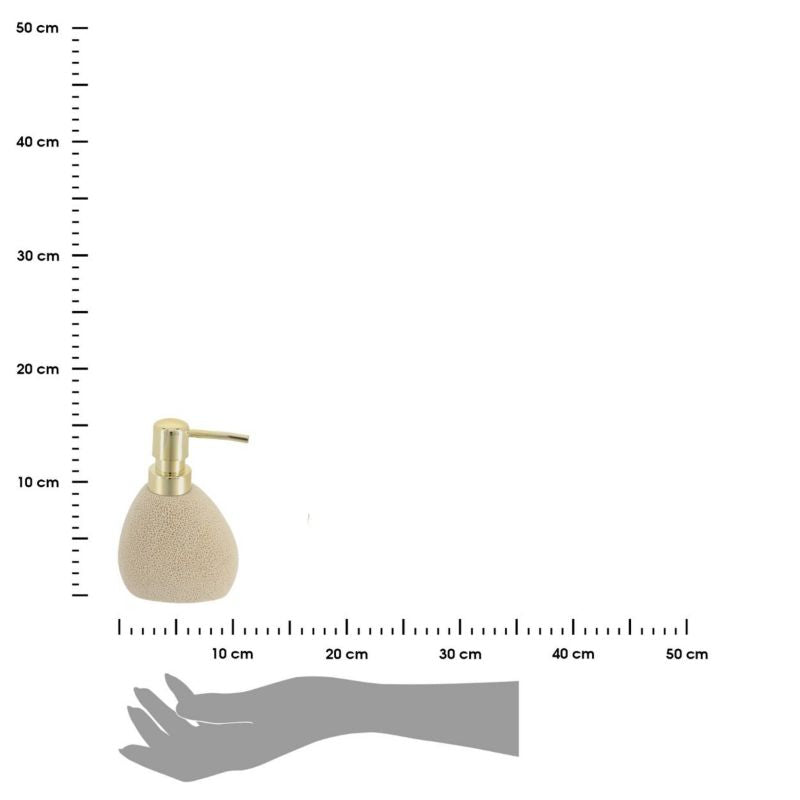 Sæbedispenser LUMI Sandbeige med Porøs Struktur 200 ml | 3664323172874