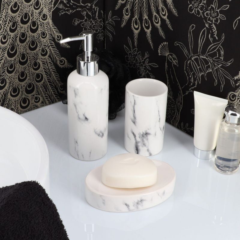 Sæbedispenser Nardi Marble Hvid Dolomit 260 ml 1 stk. | 3664323115239