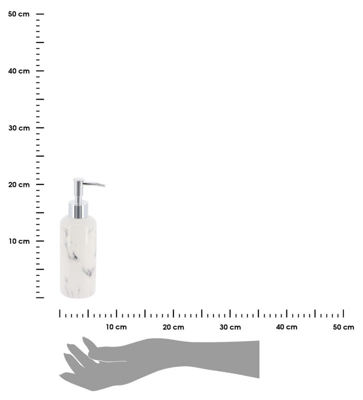 Sæbedispenser Nardi Marble Hvid Dolomit 260 ml 1 stk. | 3664323115239