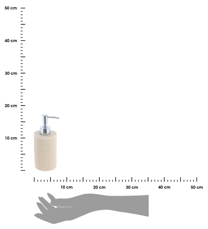 Sæbedispenser Porzio Beige Stribet 310 ml