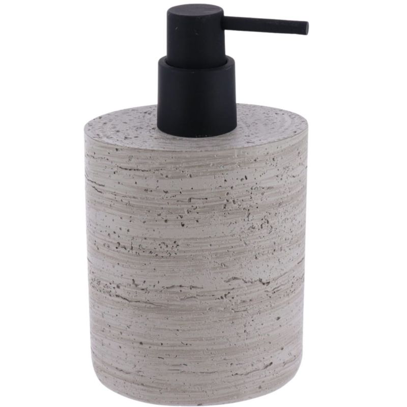 Sæbedispenser Betoneffekt Grå 380 ml 6,5x9x17 cm