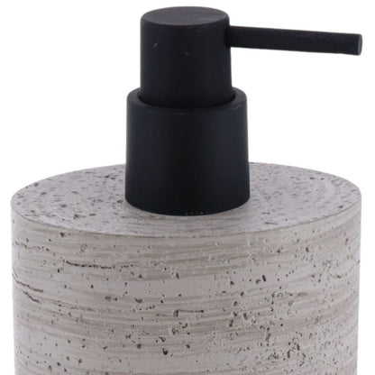 Sæbedispenser Betoneffekt Grå 380 ml 6,5x9x17 cm