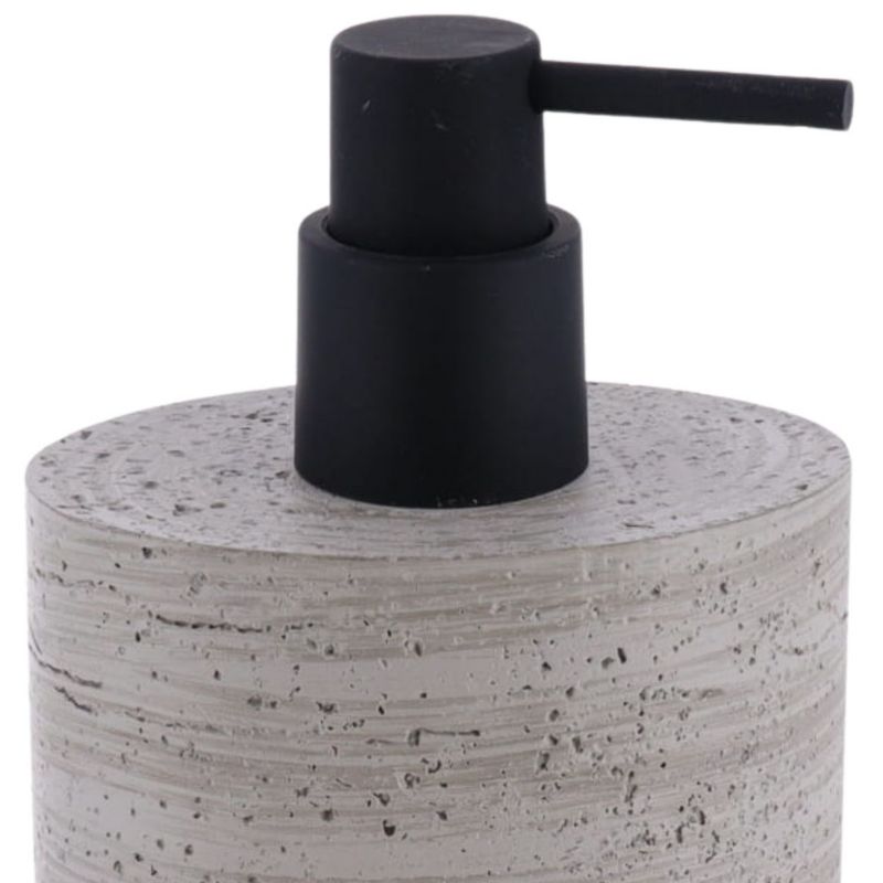 Sæbedispenser Betoneffekt Grå 380 ml 6,5x9x17 cm