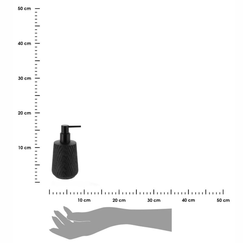 Sæbedispenser Tendance 350 ml Sort Træimitation