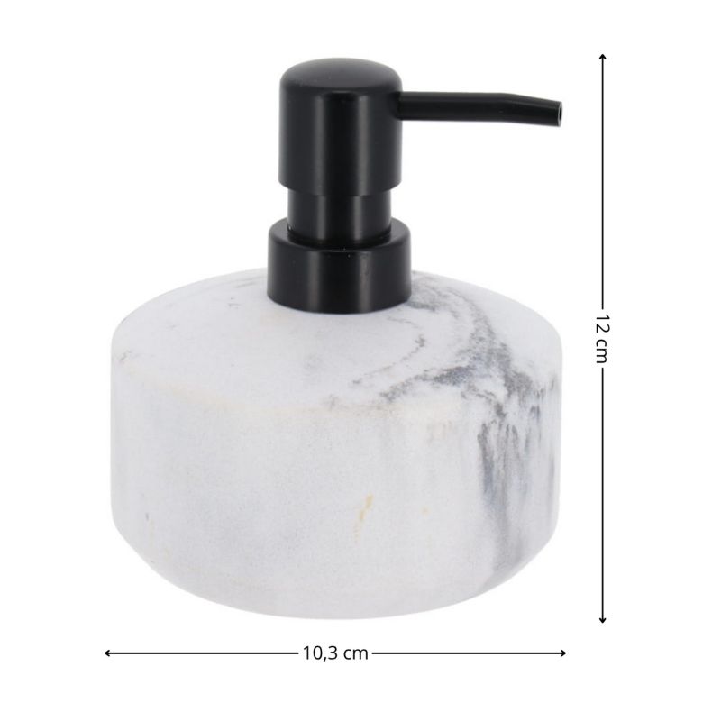 Sæbedispenser med Marmoreffekt Hvid 175 ml 3667421009233