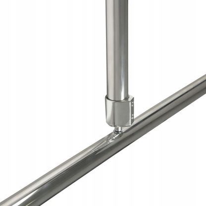 Hjørne Brusestang 80x175 cm Sølv Aluminium 1 stk.