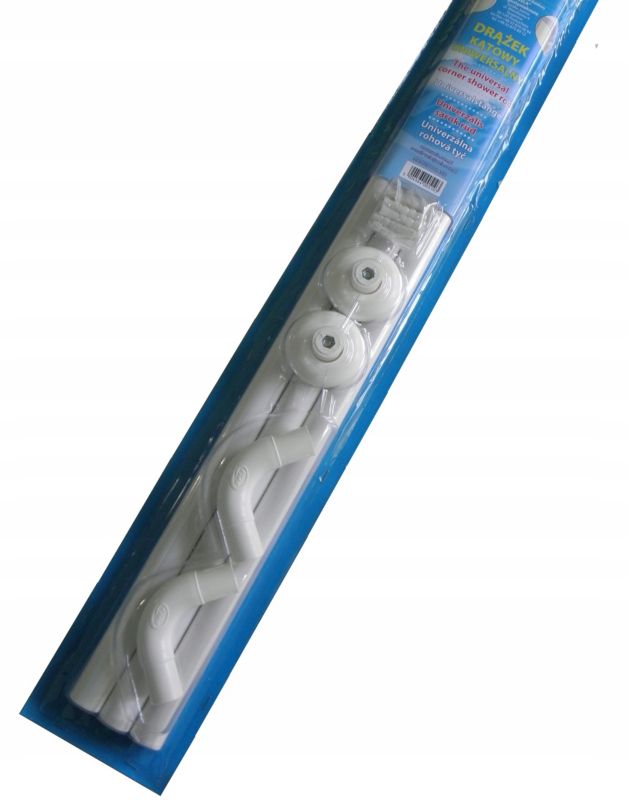 Hjørnebrusestang Estiva L- og U-form Hvid 27 mm Aluminium