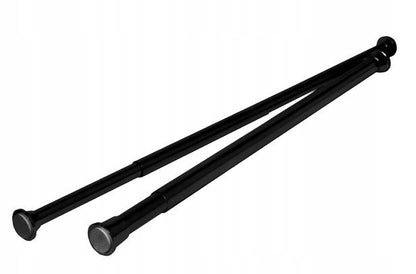 Brusestang til Forhæng Justerbar 140-250 cm Sort 27 mm
