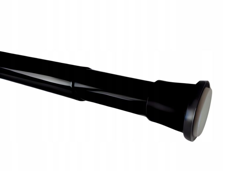 Brusestang til Forhæng Justerbar 140-250 cm Sort 27 mm