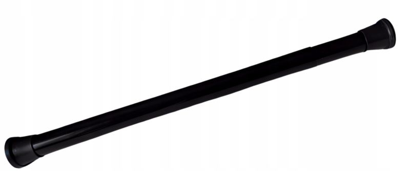 Brusestang til Forhæng Justerbar 140-250 cm Sort 27 mm
