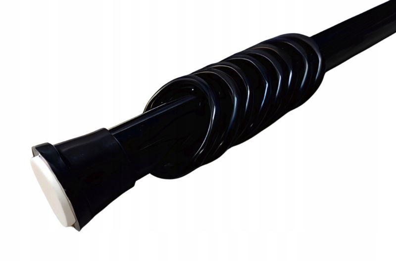 Brusestang til Forhæng Justerbar 140-250 cm Sort 27 mm