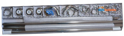 Hjørne Brusestang til Forhæng 27 mm Aluminium Sort 1 stk.