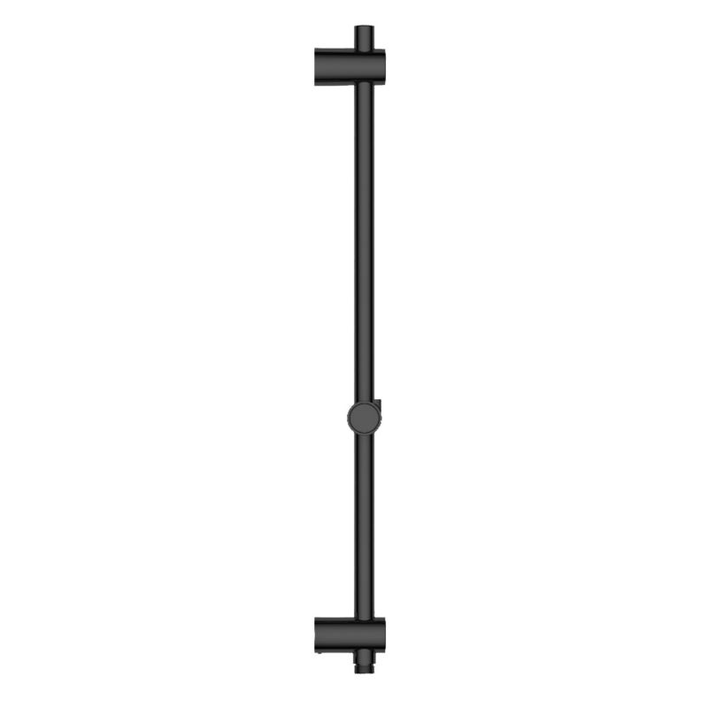 Bruserstang 60 cm Mat Sort ABS med Justerbart Brusehovedophæng