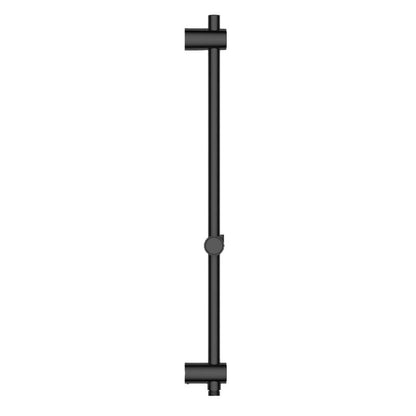 Bruserstang 60 cm Mat Sort ABS med Justerbart Brusehovedophæng