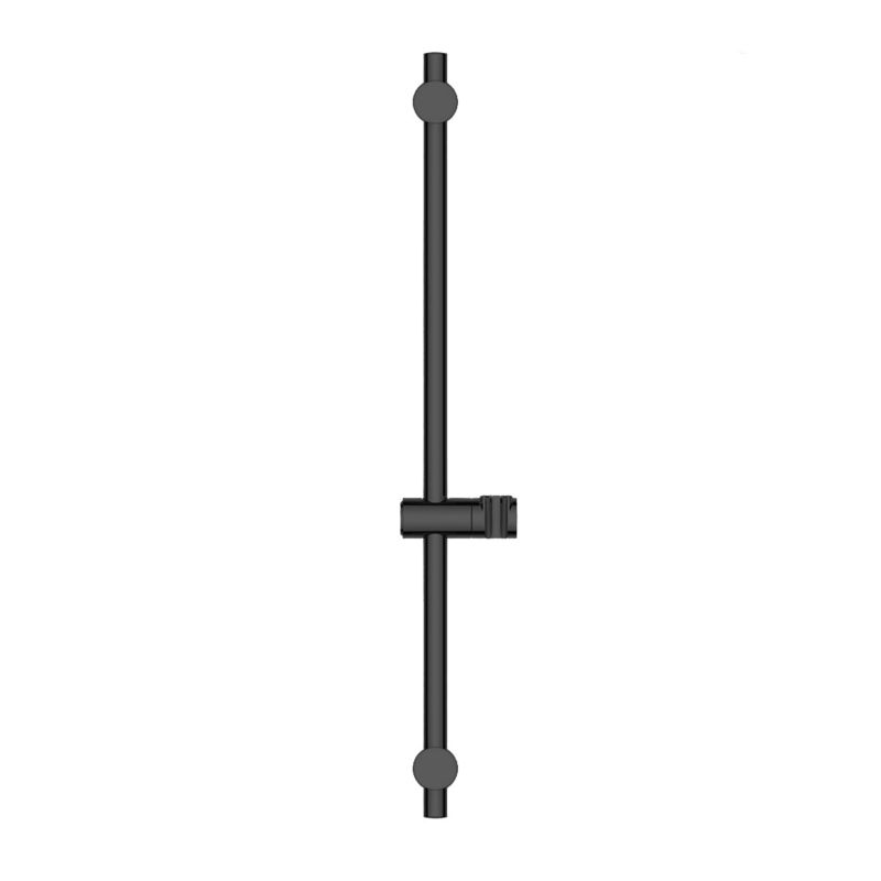 Bruserstang 60 cm Mat Sort ABS med Justerbart Brusehovedophæng