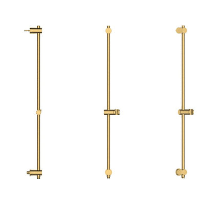 Brusevægstang 90 cm Børstet Guld Justerbar ABS