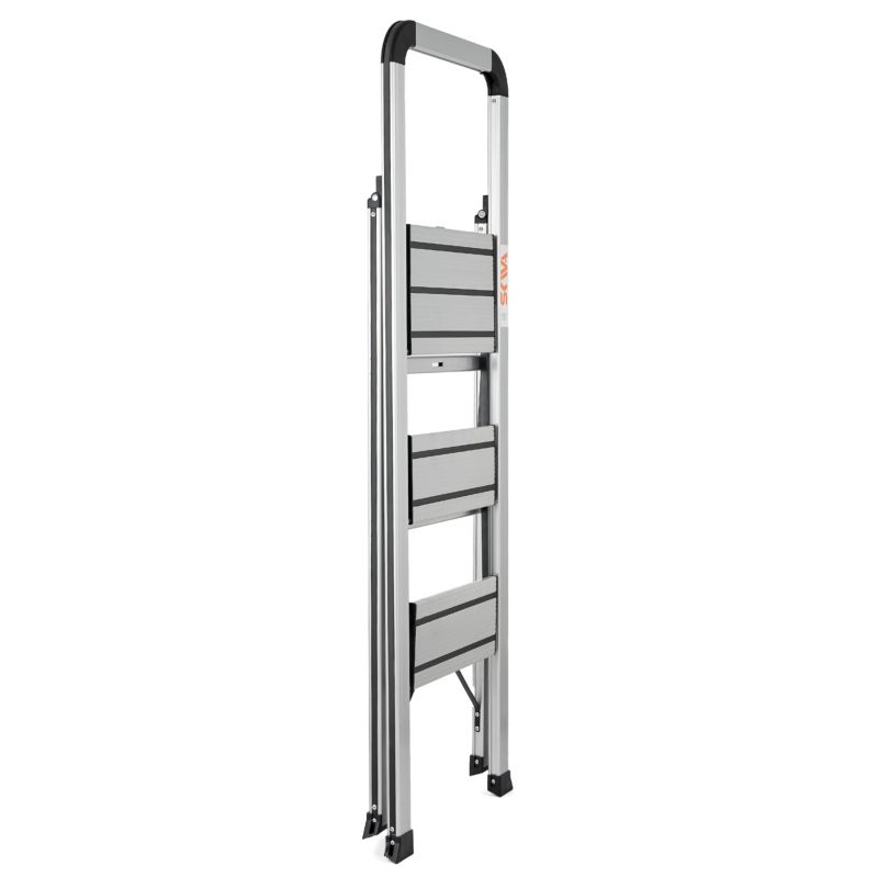 Aluminiumsstige Skiva SLIM 3 trin med hylde, 1 stk