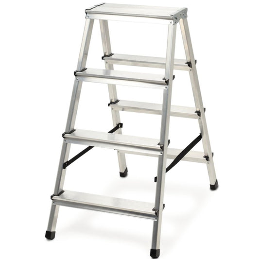 KADAX aluminiumsramme foldbar 4-trins stabil husholdningsstige 125 kg polsk produkt